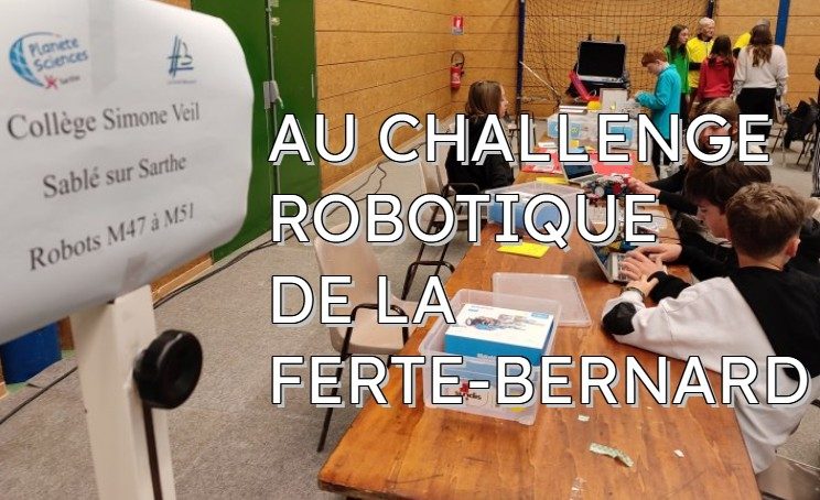 Le collège au concours de robotique de La Ferté-Bernard