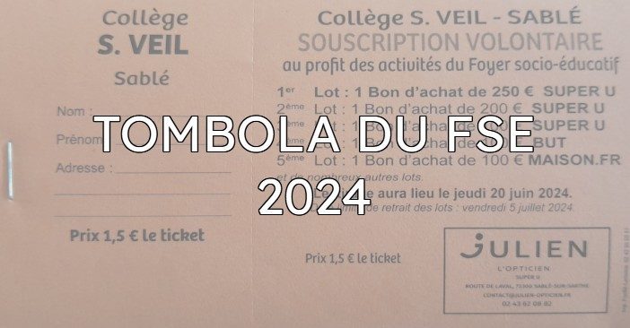 Tombola du FSE 2024