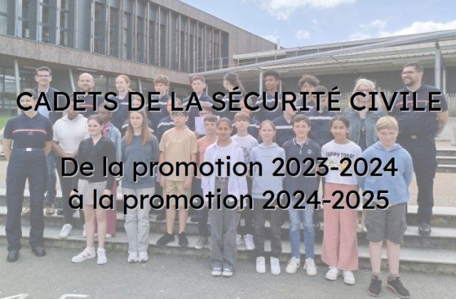 La nouvelle promotion des cadets de la sécurité civile